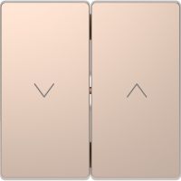 Klawisz podwójny żaluzjowy, szampan meta | MTN3855-6051 Schneider Electric