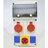 Rozdzielnica 1x32A/5p, 1x16A/5p, 2x230V, z wył. BLOCK | 632.31SW Scame