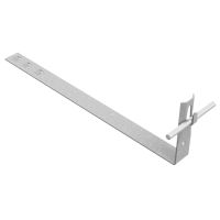 Uchwyt dachówkowy regulowany zacisk, L=43cm, ocynk ogniowy | AH0920OG AH Hardt