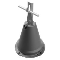 Uchwyt betonowy w tworzywie zacisk, H=19cm, tworzywo/ocynk ogniowy | AH1220OGP AH Hardt