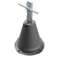 Uchwyt betonowy w tworzywie z blaszką, H=19cm, tworzywo/ocynk | AH12211P AH Hardt