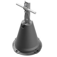 Uchwyt betonowy w tworzywie z blaszką, H=19cm, tworzywo/ocynk ogniowy | AH1221OGP AH Hardt