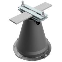 Uchwyt betonowy do bednarki poziom, B do 50 mm, tworzywo/ocynk | AH12261P AH Hardt