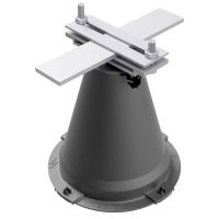 Uchwyt betonowy do bednarki poziom, B do 50 mm, tworzywo/stal nierdzewna | AH12263P AH Hardt
