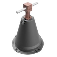 Uchwyt betonowy w tworzywie ze słupkiem, H=10,5cm, ceglasty, tworzywo | AH12190PC AH Hardt