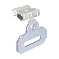 Nabijany zacisk z uchwytem na taśmę stalową, 3-8mm półka, 32mm max. szer. taśmy, MSS24 | 172030 Erico