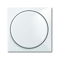 Pokrywa z pokrętłem i lampką neon. do ściemniaczy BUSCH-DIMMER, biały alpejski, BASIC55, 2115-94-507 | 2CKA006599A2928 ABB