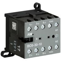 Stycznik miniaturowy AC-3 8,5A 4kW 3P, 24V DC, 1NO, BC6-30-10-01, zaciski śrubowe | GJL1213001R0101 ABB