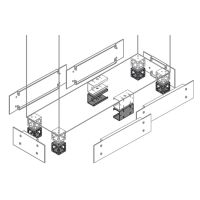 Cokół ZN1010, elementy narożne 100mm (zestaw 4szt) | ZN1010 ABB