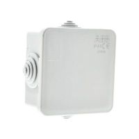 Puszka LUCA 80x80x40mm z dławikami kablowymi i wciskaną pokrywą, IP44, RAL 7035 szara, M008080000 | M008080000 ABB
