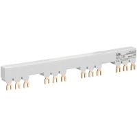 Szyna łączeniowa 3-fazowa, 65A 4xMS116/MS132/MO132+2xAUX, PS1-4-2-65 | 1SAM201906R1124 ABB