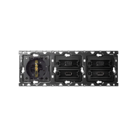 Zestaw 3-krotny: 1 gniazdo + 1 HDMI + 1 USB + 1 HDMI + 1 USB Simon 100 | 10010318-039 Kontakt Simon