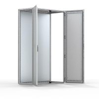 Obudowa stojąca modułowa metalowa 2000x1200x600 IP55 z płytą montaż. drzwi podw.RAL7035 MCD22126R5 | MCD22126R5 Hoffman (Eldon)