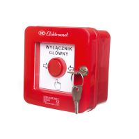 Wyłącznik alarmowy samoczynny n/t z zamkiem WGZ-4, 4 tory prąd., NC-NO NC-NO WYŁ.GŁ., samoczynny | 921483 Elektromet