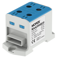 Zacisk uniwersalny, złączka OTL95-2B niebieska, 2xAl/Cu 6-95mm2/3x1x24 1000V, MAA2095B20 | MAA2095B20 Morek