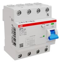 Wyłącznik różnicowo-prądowy F204 B-40/0,3 STANDARD 4P 40A 300mA B | 2CSF204568R3400 ABB