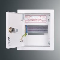 Rozdzielnica p/t modułowa RW 0NN 1 x 6S 182x163x110; szyna TSH35;zamek patent.9081; IP30; RAL 9003 | RW 0NN 1 x 6S Kubiak