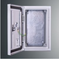 Obudowa n/t z płytą montaż PSH 302015 IP65 INOX 300x200x150; IK10; RAL7035,zamek herm.-D5 | PSH 302015 IP65 INOX Kubiak