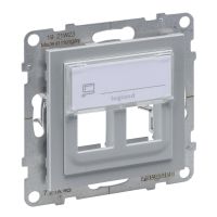 Adapter KEYSTONE podwójny, aluminium, Suno | 721345 Legrand