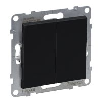 Łącznik świecznikowy 10 AX 250 V zaciski automatyczne, czarny, Suno | 721405 Legrand