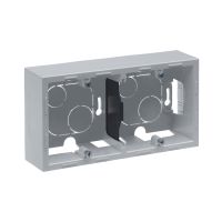 Puszka podwójna n/t, aluminium, Suno | 721395 Legrand