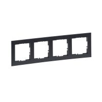 Ramka poczwórna, ciemnoszary, Suno | 721554 Legrand