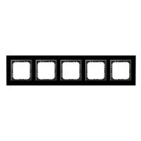 Ramka pięciokrotna R-5RGC/32/25 CZARNE SZKŁO SONATA | R-5RGC/32/25 Ospel