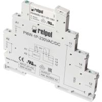 Przekaźnik interfejsowy PIR6W-1P 6A 230VAC IP20 szare | 862240 Relpol