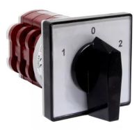Łącznik krzywkowy* 4G10-202-U-R014, 10A, bez obudowy, pokrętło czarne 2-biegunowy (1-0-2) | 63-249056-001 Apator