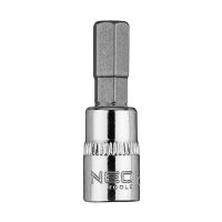 Końcówka sześciokątna H7 na nasadce 1/4", krótka, 37mm | 10-314 NEO TOOLS