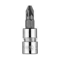 Końcówka wkrętakowa PZ2 na nasadce 1/4", krótka, 37mm | 10-320 NEO TOOLS