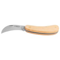 Nóż monterski sierpak, drewniane okładki | 63-016 NEO TOOLS