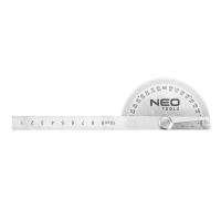 Kątomierz z linijką 100 mm, stal nierdzewna | 72-320 NEO TOOLS