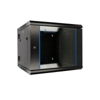 Szafa RACK 19" 12U 600X600 wisząca czarna met. drzwi, dwuskecyjna EXTRALINK | EX.12905 Batna