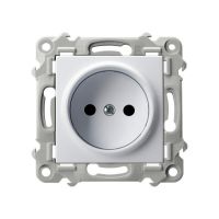 Gniazdo pojedyncze biały SZAFIR | GP-1Z/m/00 Ospel