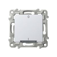 Łącznik dwubiegunowy z podświetleniem biały SZAFIR | ŁP-11ZS/m/00 Ospel