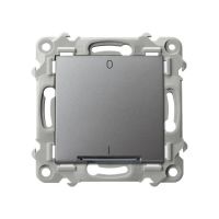 Łącznik dwubiegunowy z podświetleniem szary mat SZAFIR | ŁP-11ZS/m/70 Ospel