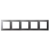 Ramka pięciokrotna szary mat SZAFIR | R-5Z/70 Ospel
