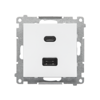 Ładowarka USB typ A+C (moduł), Biały mat Simon 55 | TEC2CA.01/111 Kontakt Simon