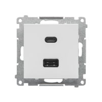 Ładowarka USB typ A+C (moduł), Jasnoszary mat Simon 55 | TEC2CA.01/114 Kontakt Simon