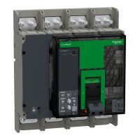 Wyłącznik, ComPacT NS800H, 70kA przy 415VAC, 3P, stacjonarny, sterowanie ręczne, MicroLogic 2.0A, 80 | C080H32AFM Schneider Electric