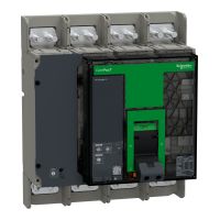 Wyłącznik, ComPacT NS1000H, 70kA przy 415VAC, 4P, stacjonarny, sterowanie ręczne, MicroLogic 2.0, 10 | C100H420FM Schneider Electric