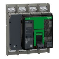 Wyłącznik, ComPacT NS1250H, 70kA przy 415VAC, 4P, stacjonarny, sterowanie ręczne, MicroLogic 2.0A, 1 | C125H42AFM Schneider Electric