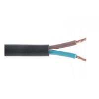 Przewód mieszkaniowy H03VVH2-F (OMYP) 2x1 300/300V czarny KRĄŻEK | 5901259826524 Ełktrim