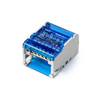 Czterobiegunowy modułowy blok rozdzielczy ShNK 4x7 szary | 85142002 Simet