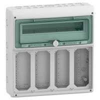 Rozdzielnica modułowa natynkowa 1x18+1 IP65 do gniazd 4 otwory 103x225mm gMRV-1-18+1-NT-T/12, Mureva | 13188 Schneider Electric