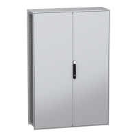 Obudowa modułowa stojąca, PanelSeT SFN stal dekarb płyta mont. 1800x1200x400mm, drzwi podwójne, IP55 | NSYSFN1812402DP Schneider Electric