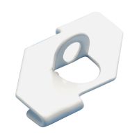 Zacisk przekręcany 4G24H z otworem 5,8 mm pod kątem 90st, biały (opak 100szt), 4G24HWH | 170500 Erico