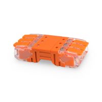 Szybkozłączka CMK-643 przelotowa, dwuczęściowa, łączeniowa 450V, 24A,na 3 przewody 0.2-2.5mm2 pomara | 39.643 Elektro-Plast Opatówek