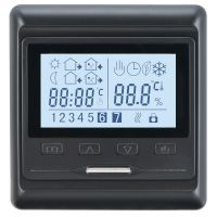 Termostat programowalny Grand Meyer HW800 z czujnikiem wbudowanym i podłogowym. Kolor czarny. | HW800 GRAND MEYER